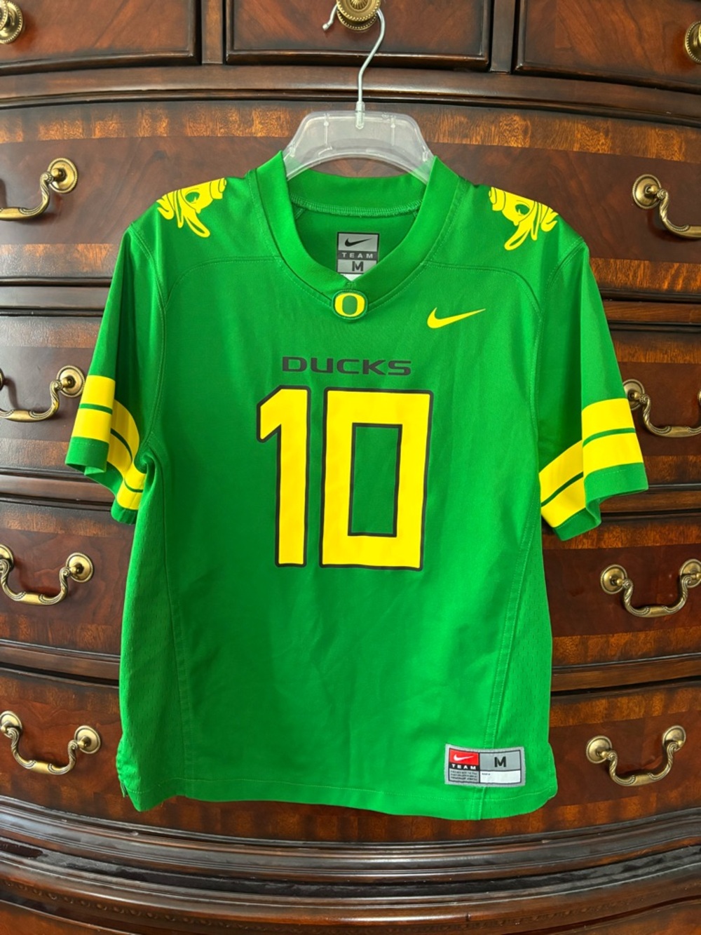 Nike Kids Green & Yellow Oregon Ducks Football Jersey #10